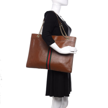Gucci Calfskin Large Rajah Chain Tote Cuir 3 of 11
