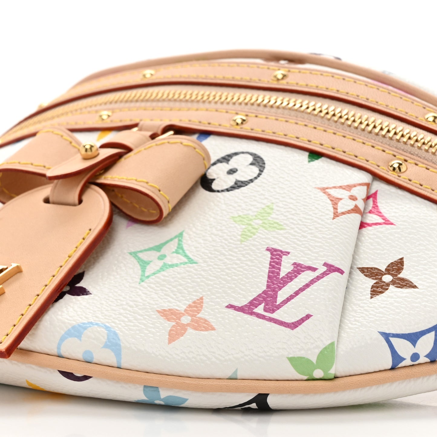 LV X TM Monogram Multicolor High Rise Bumbag White