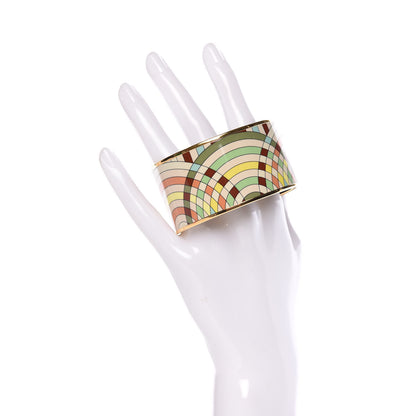 Hermes Enamel Printed Extra Wide Bracelet 65 2 of 6