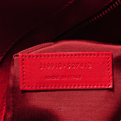 Saint Laurent Smooth Grained Calfskin Large Sac de Jour Carryall Rouge Orient 8 of 8