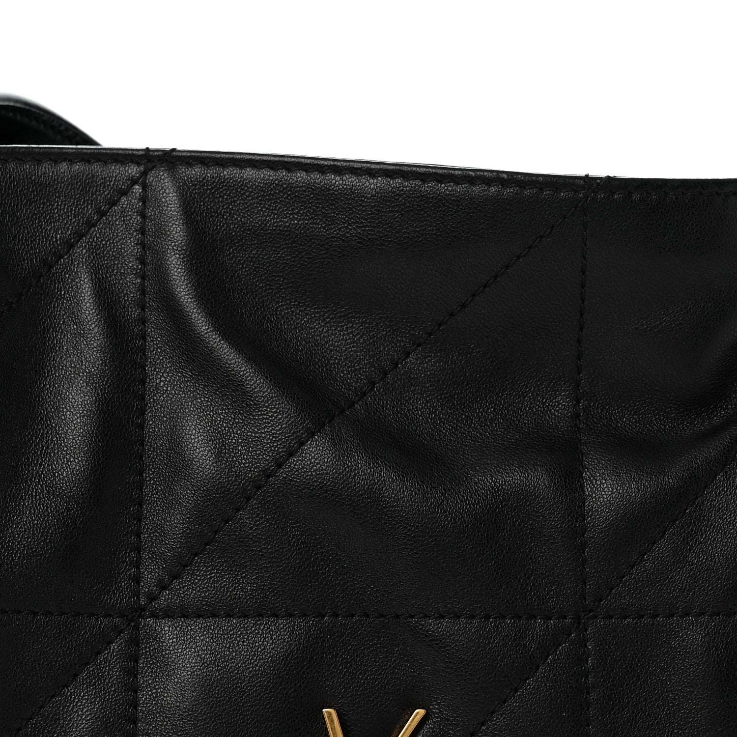Saint Laurent Lambskin Matelasse Monogram Medium Jamie Shoulder Pouch Bag Black 8 of 12