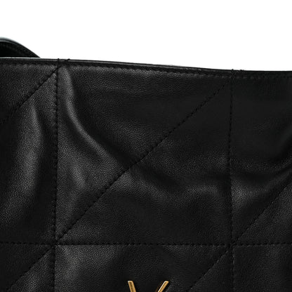 Saint Laurent Lambskin Matelasse Monogram Medium Jamie Shoulder Pouch Bag Black 8 of 12