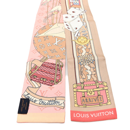 Louis Vuitton Silk Monogram LV Journey Bandeau Rose Beige 2 of 3