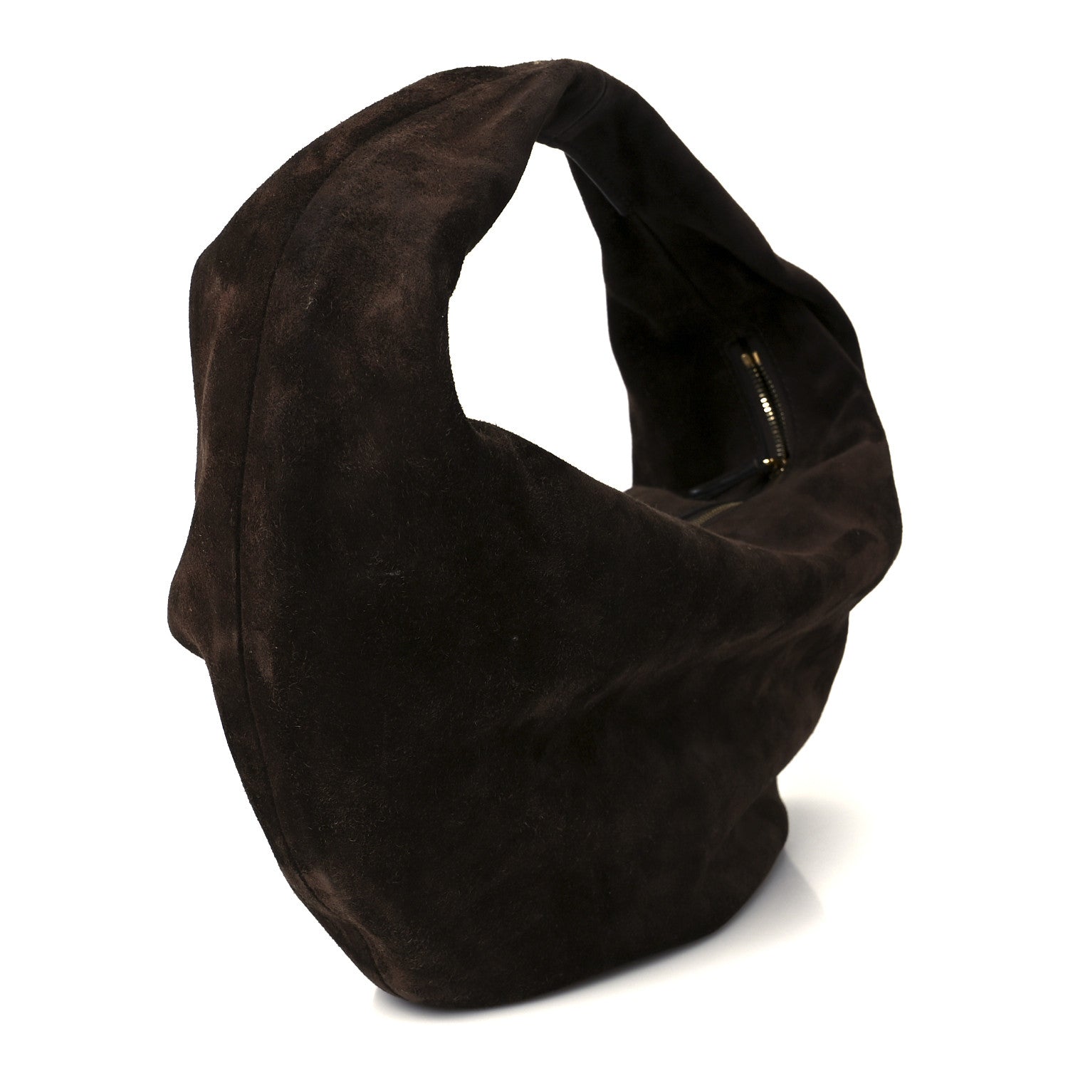 Khaite Suede Calfskin Medium Olivia Hobo Coffee 3 of 10