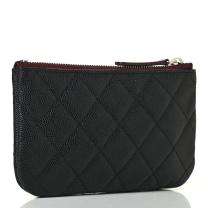 Chanel Caviar Quilted Small Cosmetic Case Black 2 of 4