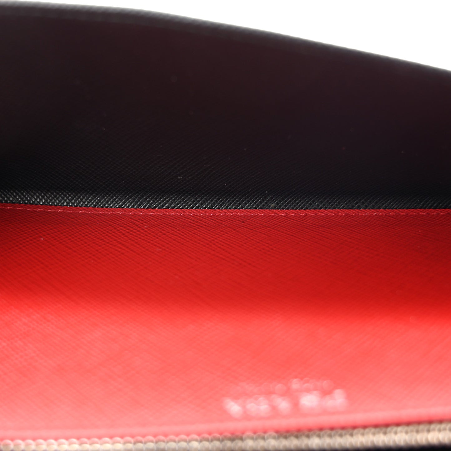 Saffiano Bi-Color Wallet On Chain Black Fuoco