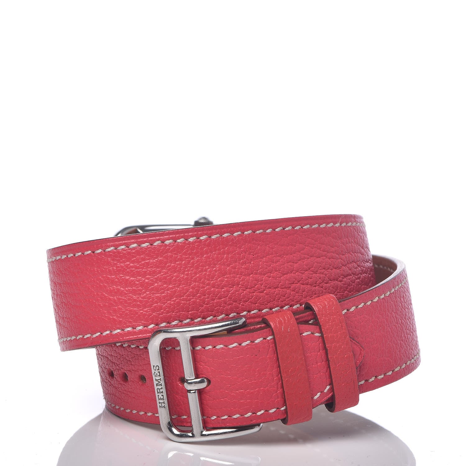 Hermes Stainless Steel Chevre Mysore 29mm Cape Cod Double Tour Quartz Watch Bougainvillier 4 of 9