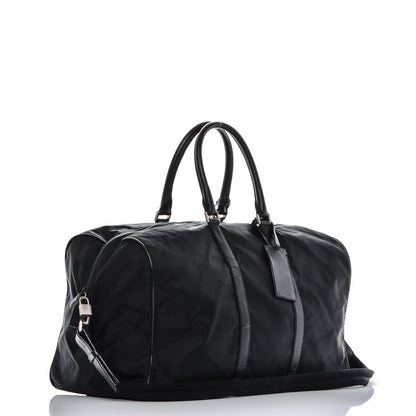 Prada Tessuto Nylon Saffiano Duffel Bag Black 3 of 6