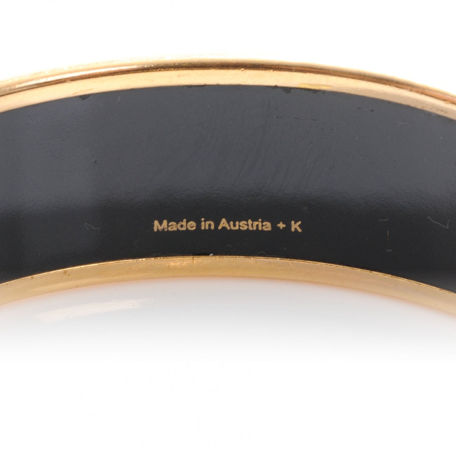 Hermes Enamel Printed Carriages Wide Bracelet 65 7 of 8