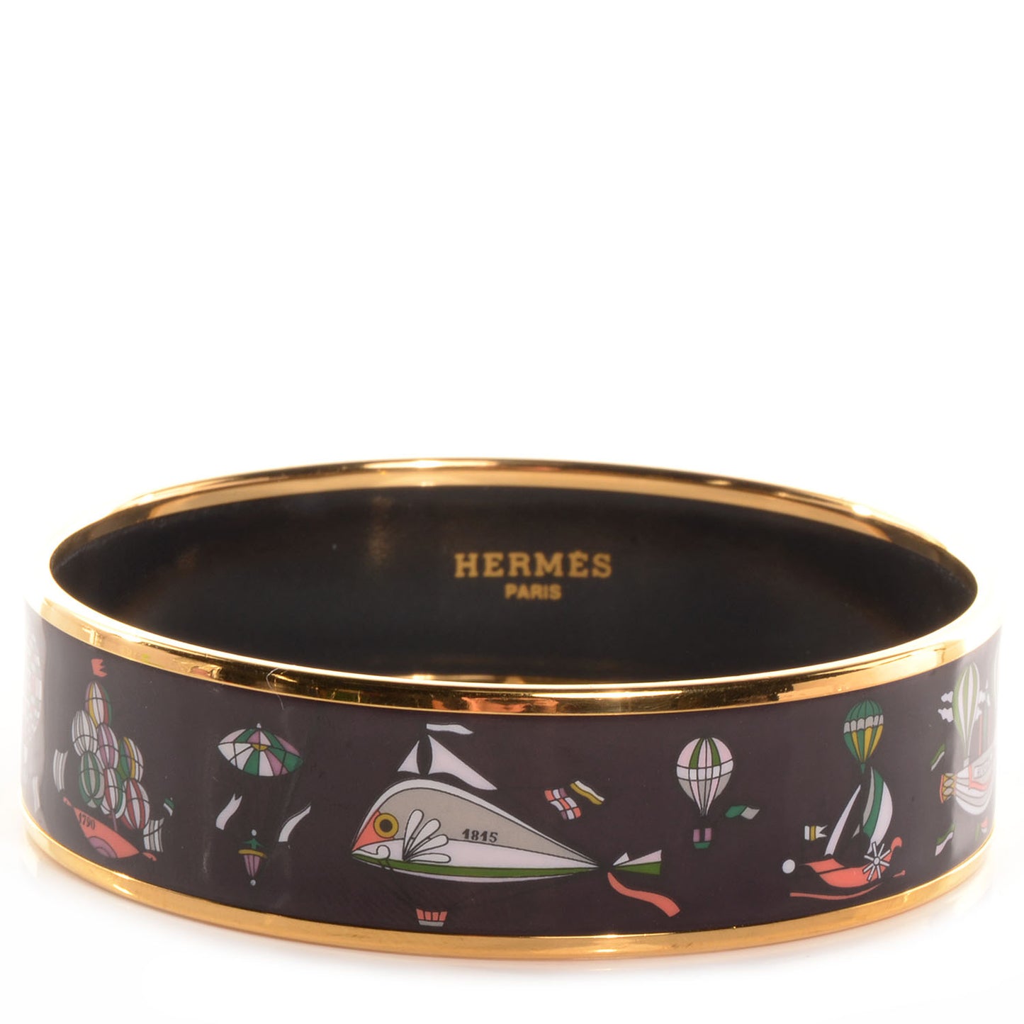 Enamel Printed Folies Du Ciel Wide Bracelet 70