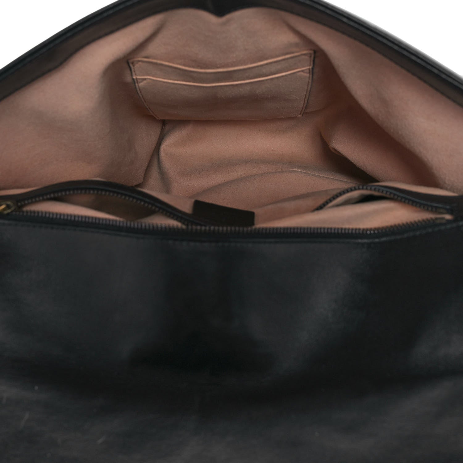 Gucci Calfskin Matelasse Large GG Marmont Shoulder Bag Black 5 of 9