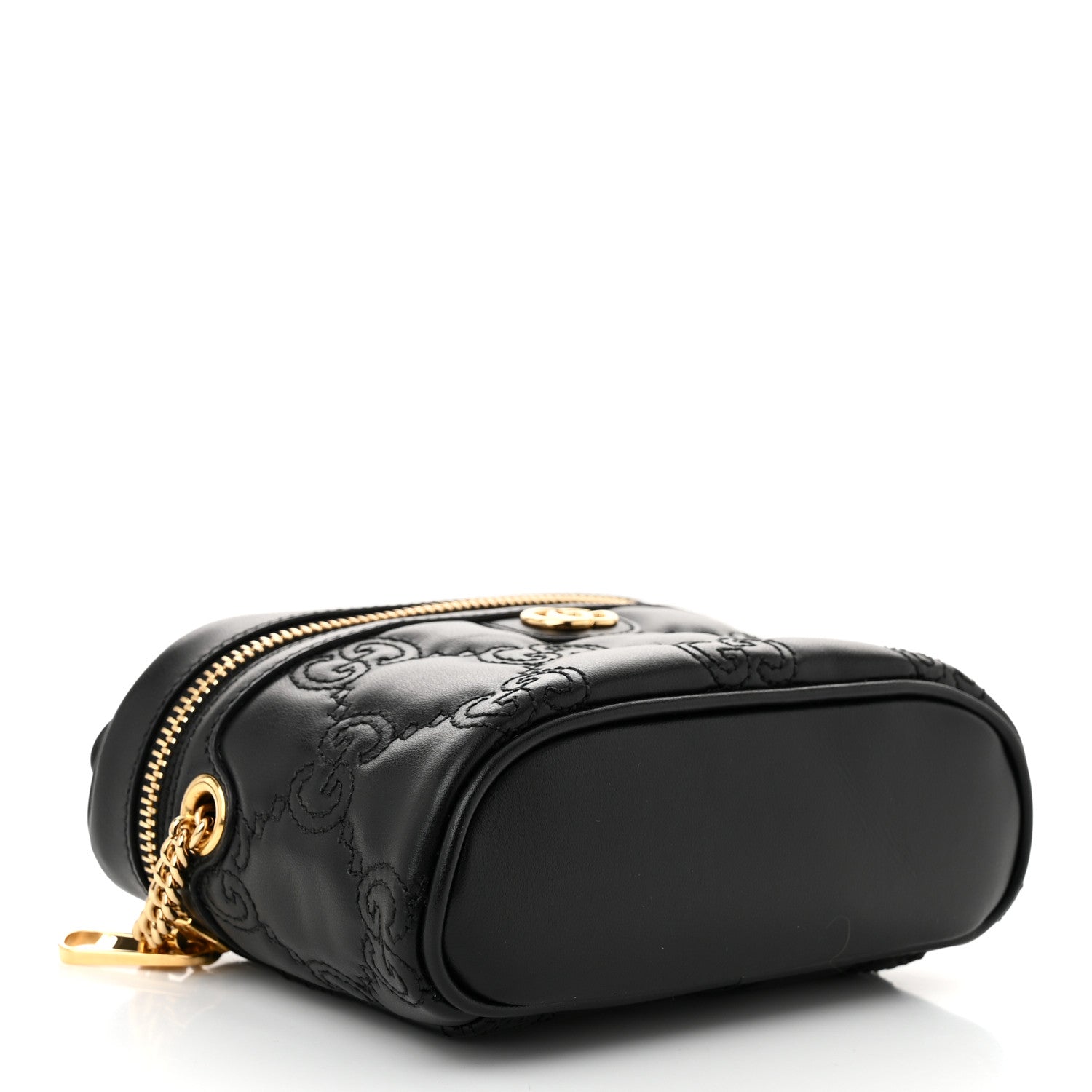 Gucci Calfskin GG Matelasse Mini Top Handle Bag Black 4 of 10