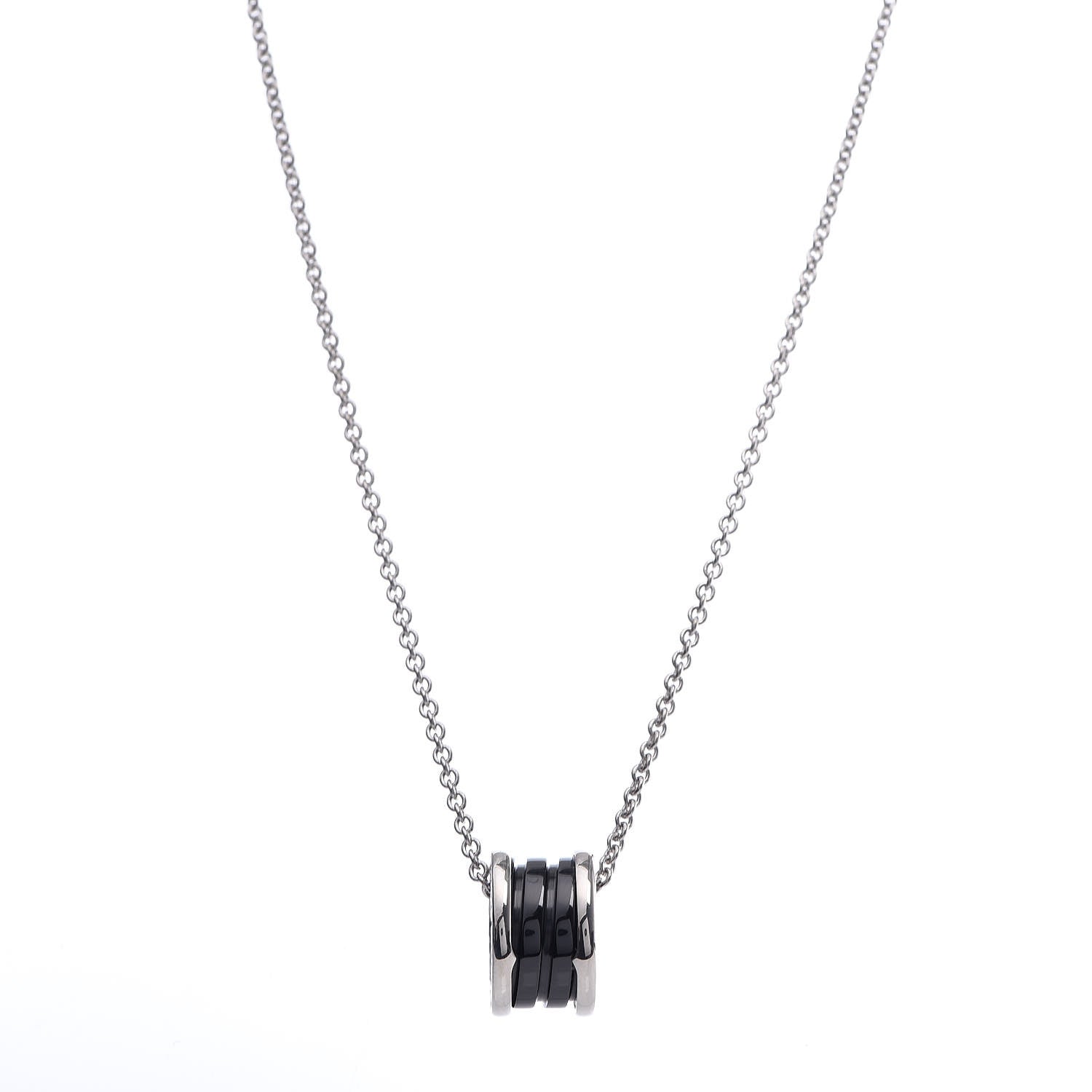 Bulgari Sterling Silver Ceramic Save The Children Pendant Necklace 1 of 7