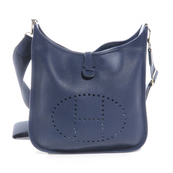 Hermes Taurillon Clemence Evelyne PM III Bleu Abysse 1 of 8