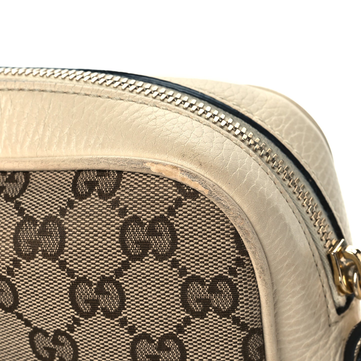 Monogram Dollar Calfskin Mini Bree Messenger Bag Beige Ebony Avoire