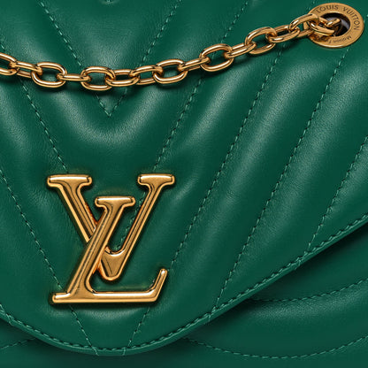 Louis Vuitton Calfskin New Wave Chain Bag MM NM Emerald 7 of 16