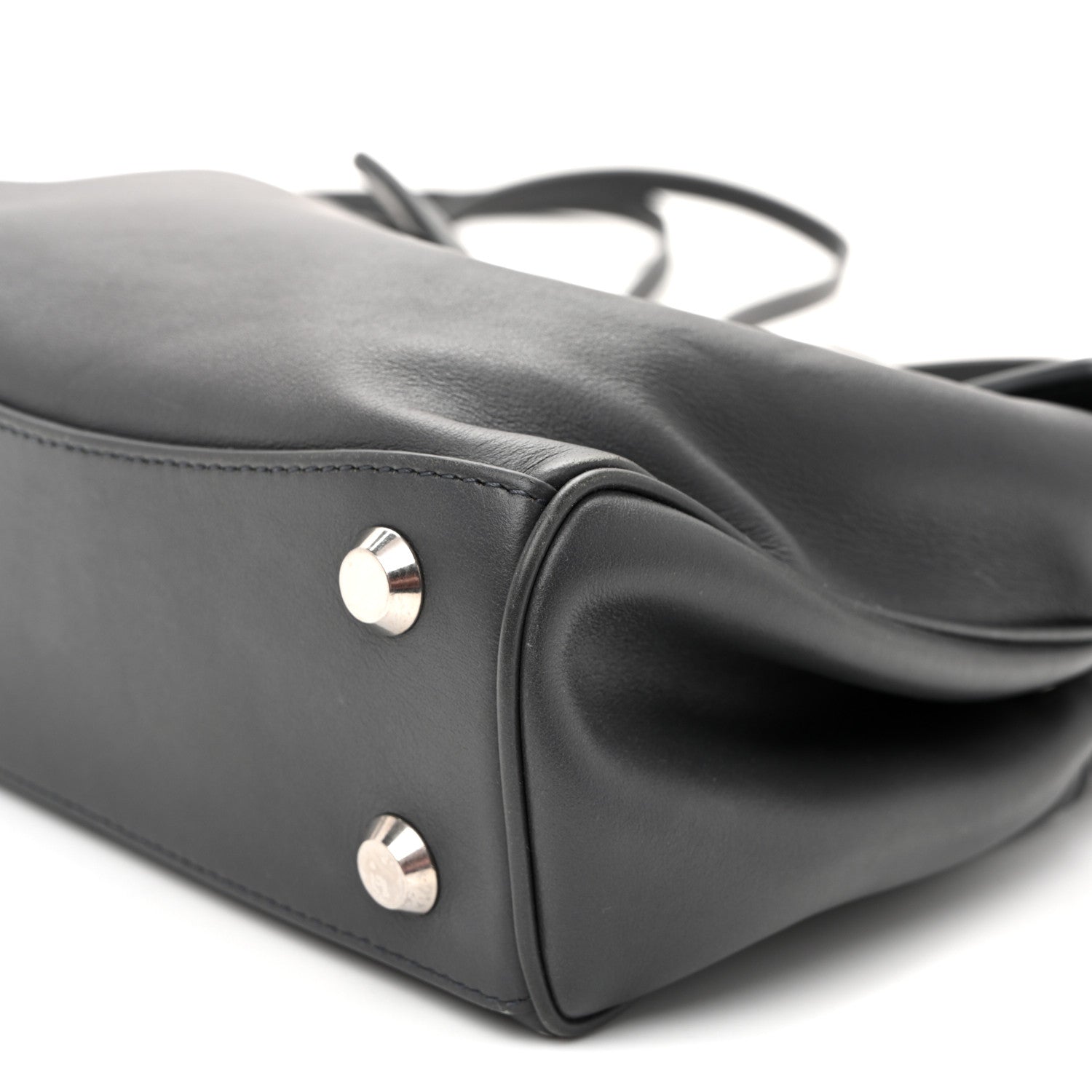 Balenciaga Natural Smooth Calfskin Mini Rodeo Top Handle Handbag Grey 9 of 9