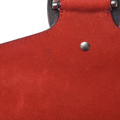 Gucci GG Supreme Monogram Suede Cudu Medium Dionysus Shoulder Bag Beige Ebony Vulcanic Red 9 of 14