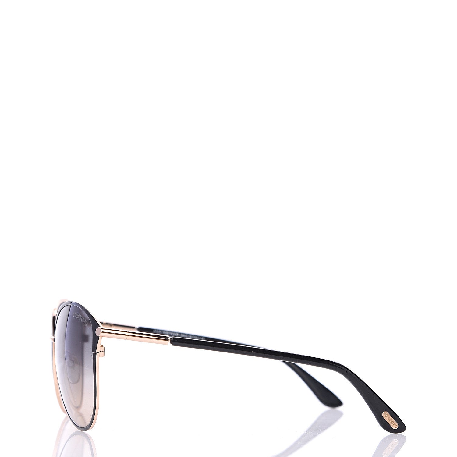 Tom Ford Penelope Vintage Round Sunglasses TF320 Black 2 of 7