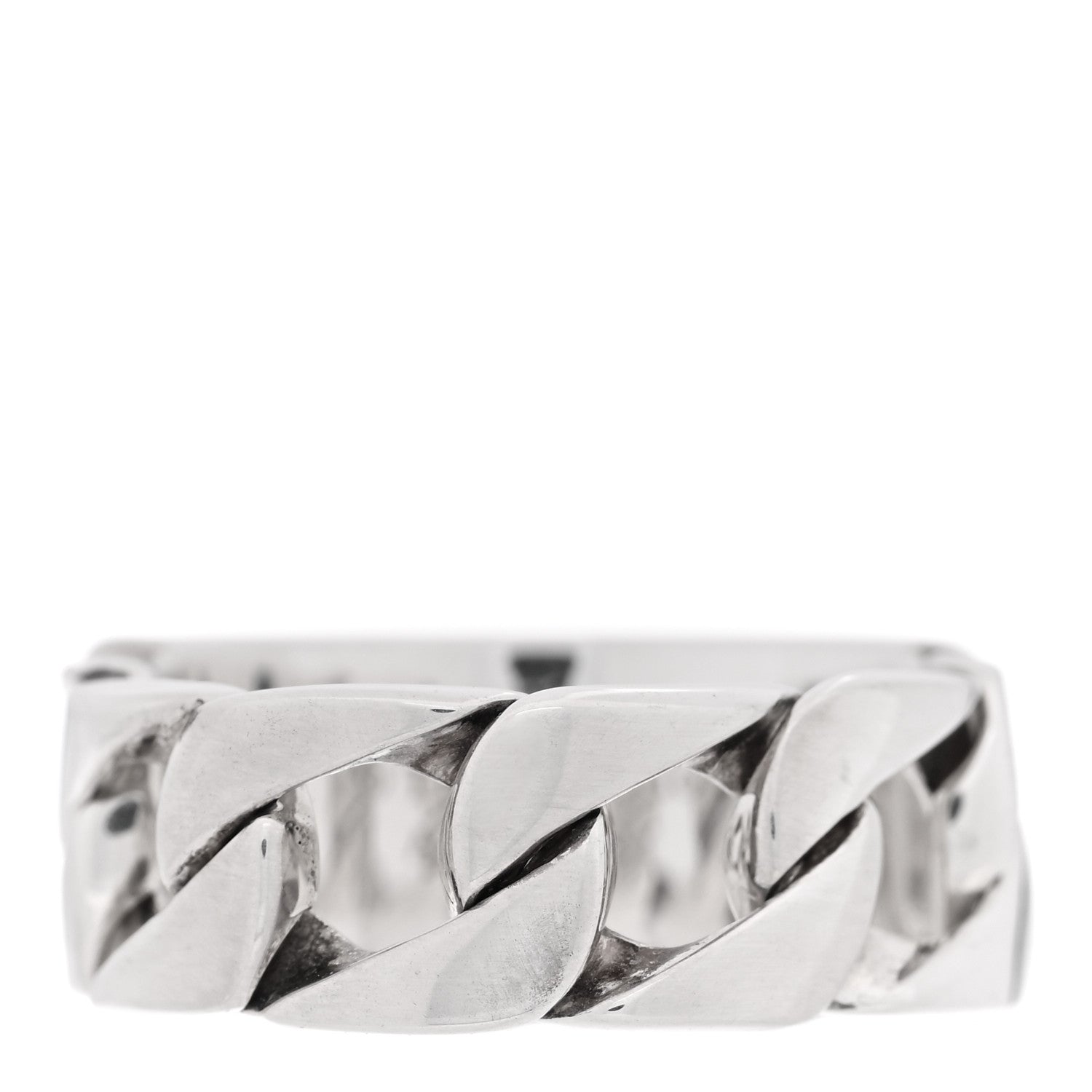 Tiffany Sterling Silver Curb Link Ring 49 5 1 of 5