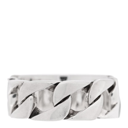 Tiffany Sterling Silver Curb Link Ring 49 5 1 of 5