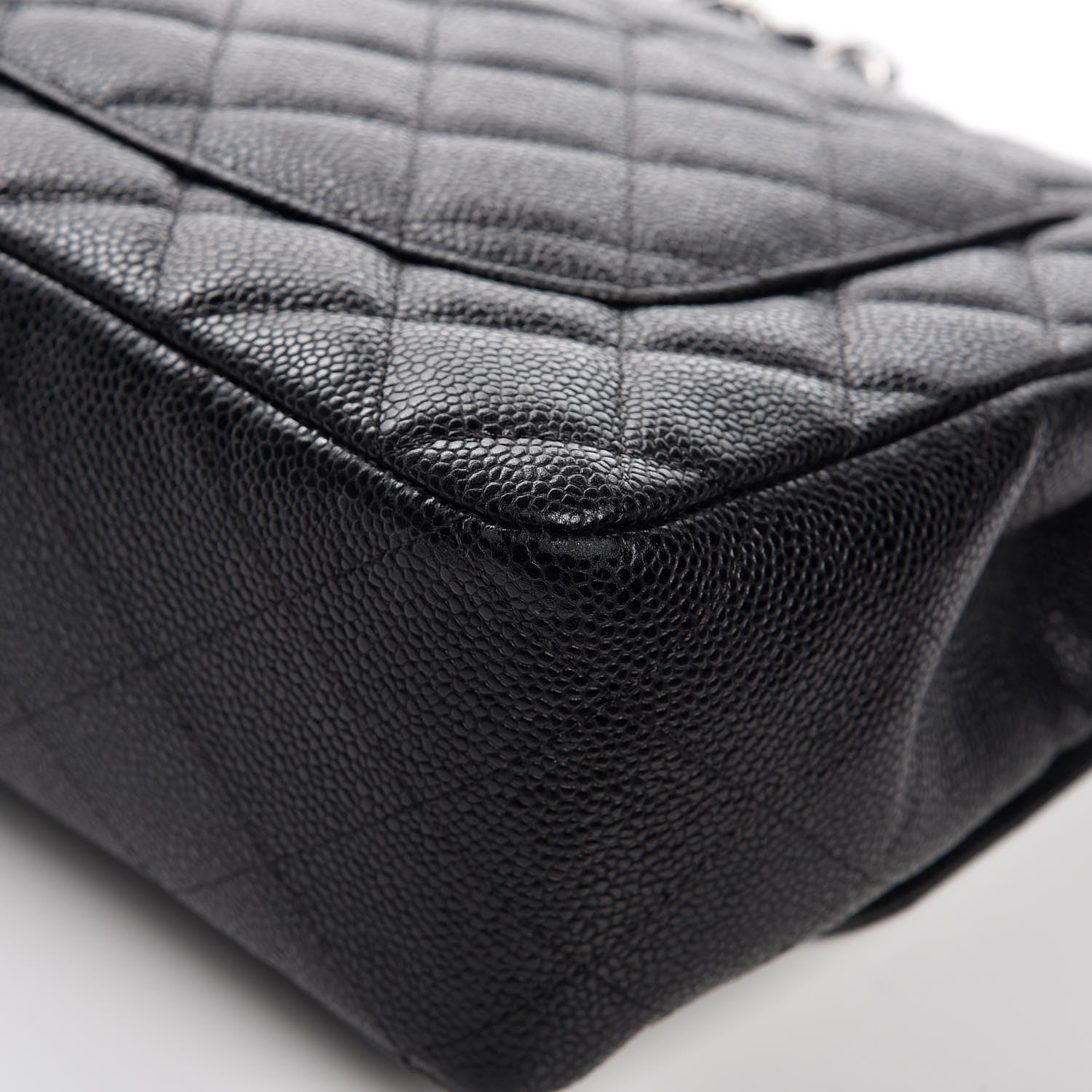 Chanel Caviar Quilted Jumbo Single Flap Black 11 of 19