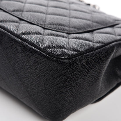 Chanel Caviar Quilted Jumbo Single Flap Black 11 of 19