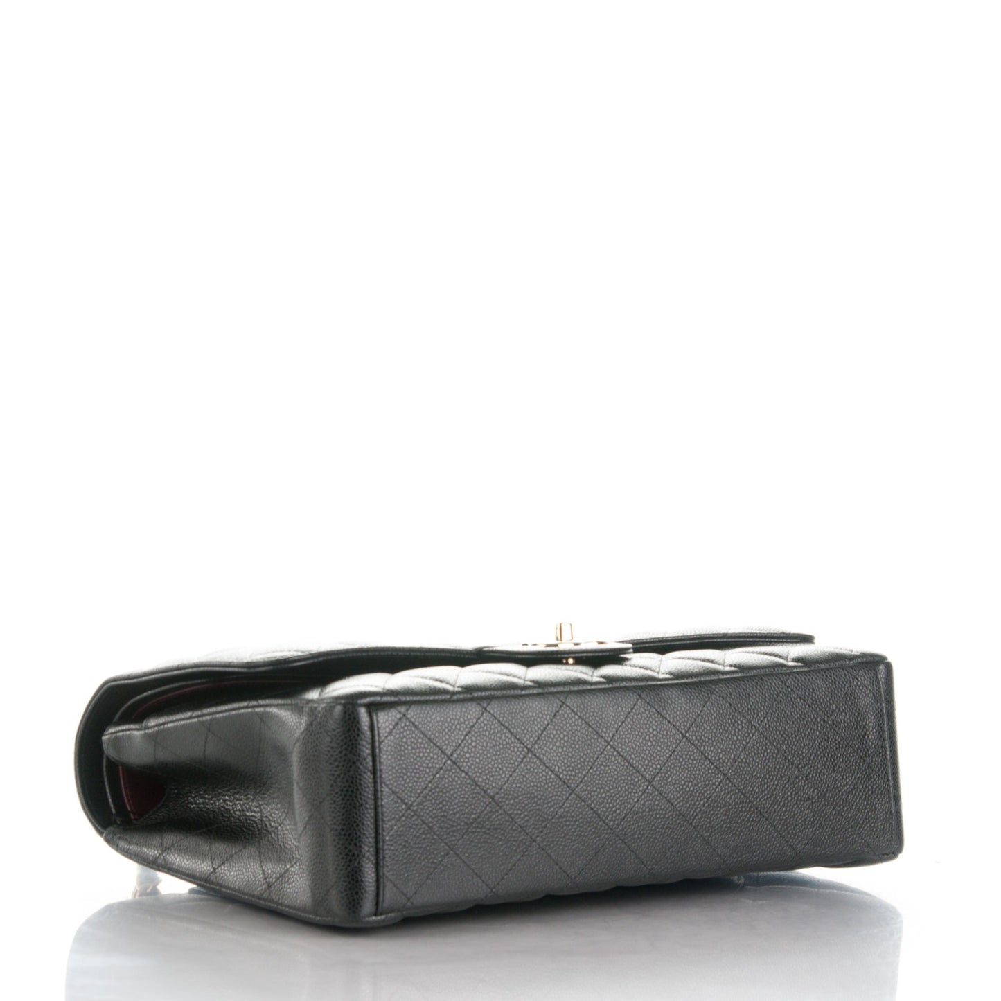 Caviar Quilted Maxi Double Flap Black