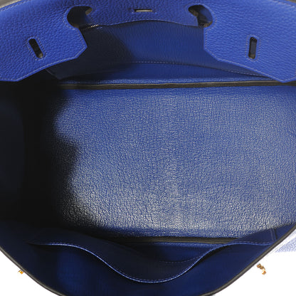 Hermes Togo Birkin 35 Bleu Electrique 6 of 9