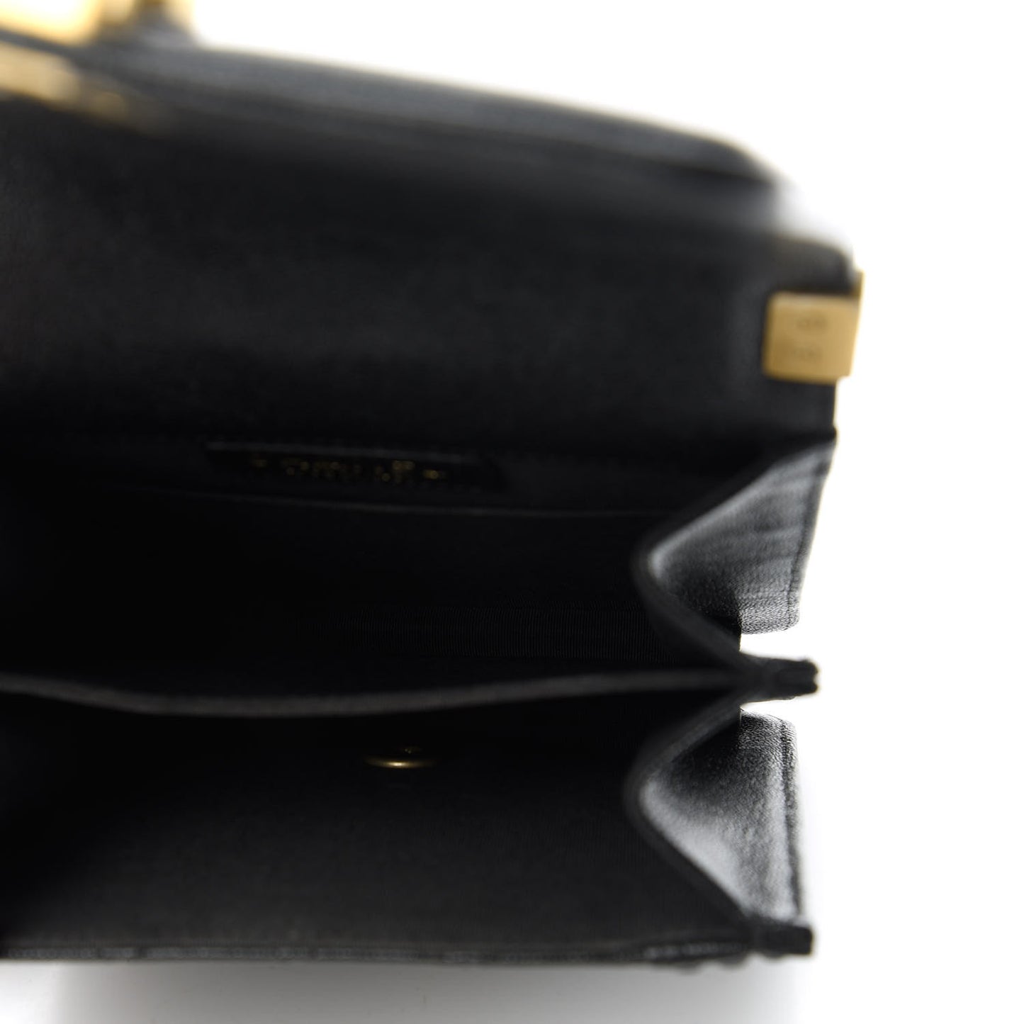 Caviar Quilted North South Boy Flap Black