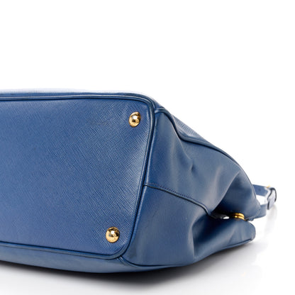 Prada Saffiano Medium Galleria Double Zip Tote Bluette 9 of 11