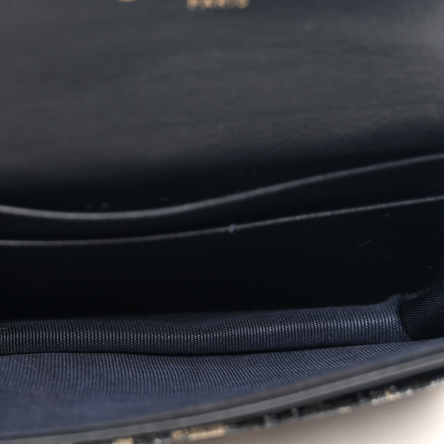 Christian Dior Oblique Saddle Card Holder Blue 5 of 8