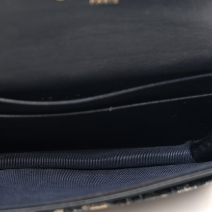 Christian Dior Oblique Saddle Card Holder Blue 5 of 8