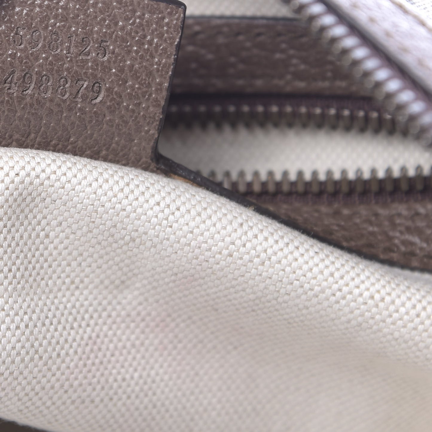 GG Supreme Monogram Web Small Ophidia Half Moon Hobo Brown