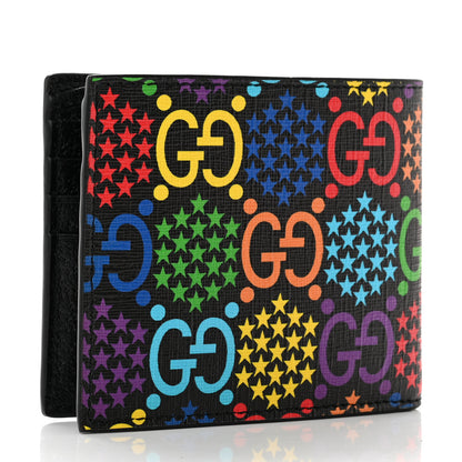 Gucci GG Supreme Monogram Psychedelic Bi-Fold Wallet Black Multicolor 3 of 8