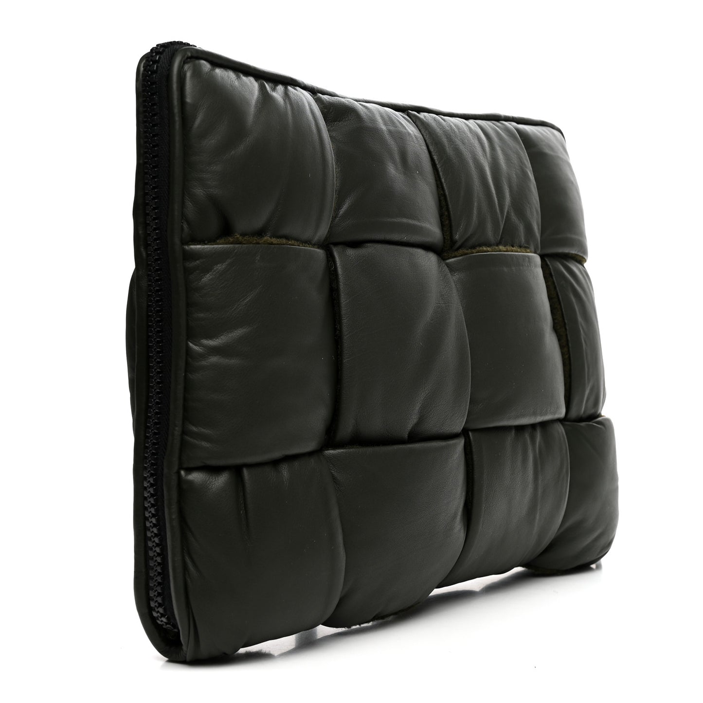 Calfskin Maxi Intrecciato Puffy Laptop Pouch Camping