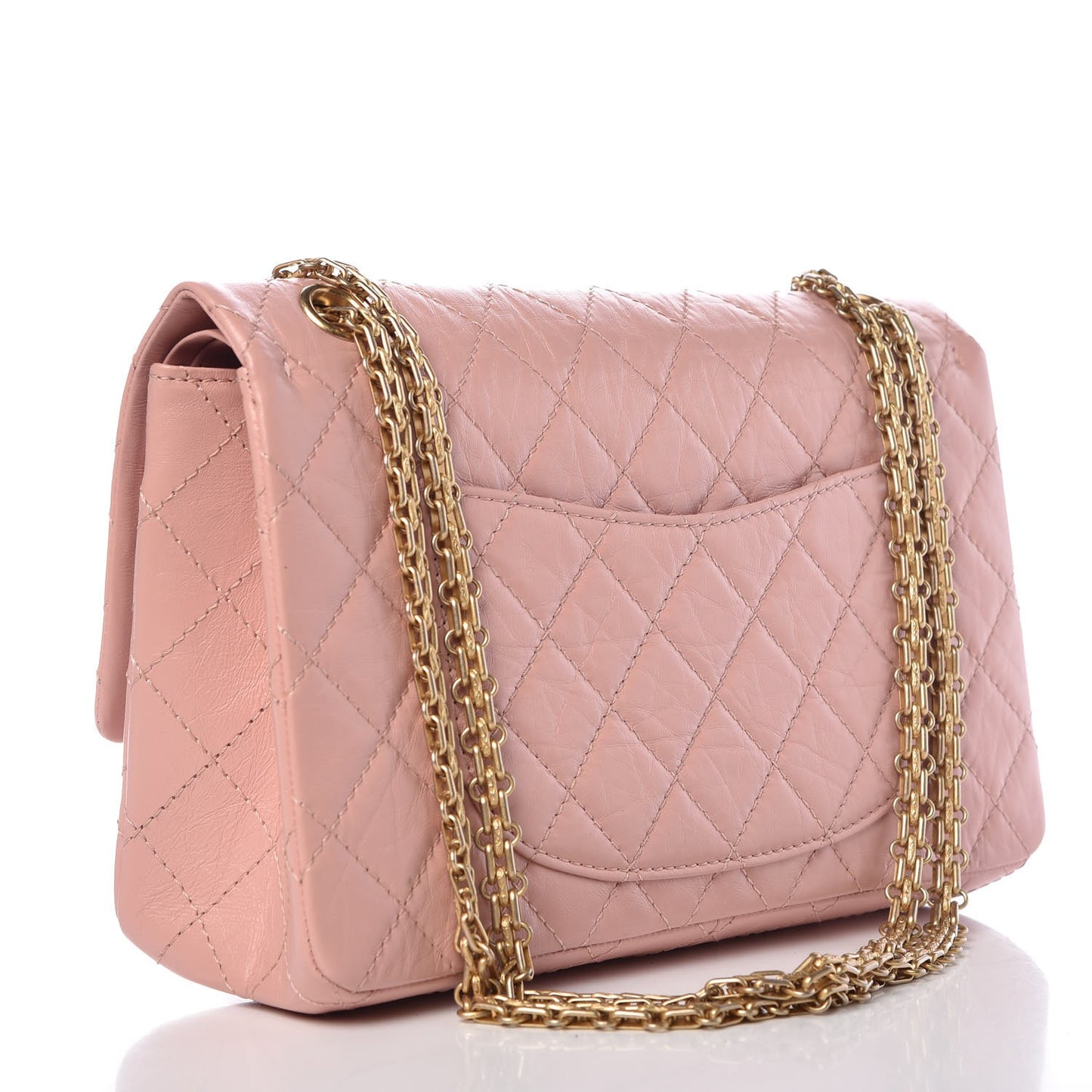 Aged Calfskin Quilted 2.55 Reissue 226 Flap Light Pink