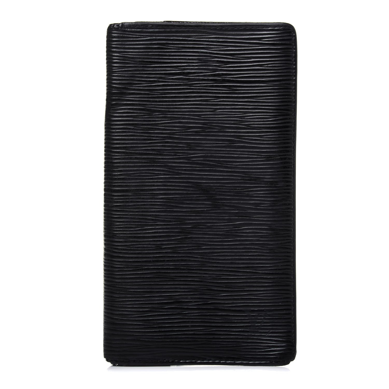 Louis Vuitton Epi Porte Valeurs Checkbook Wallet Black 1 of 17
