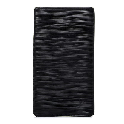 Louis Vuitton Epi Porte Valeurs Checkbook Wallet Black 1 of 17