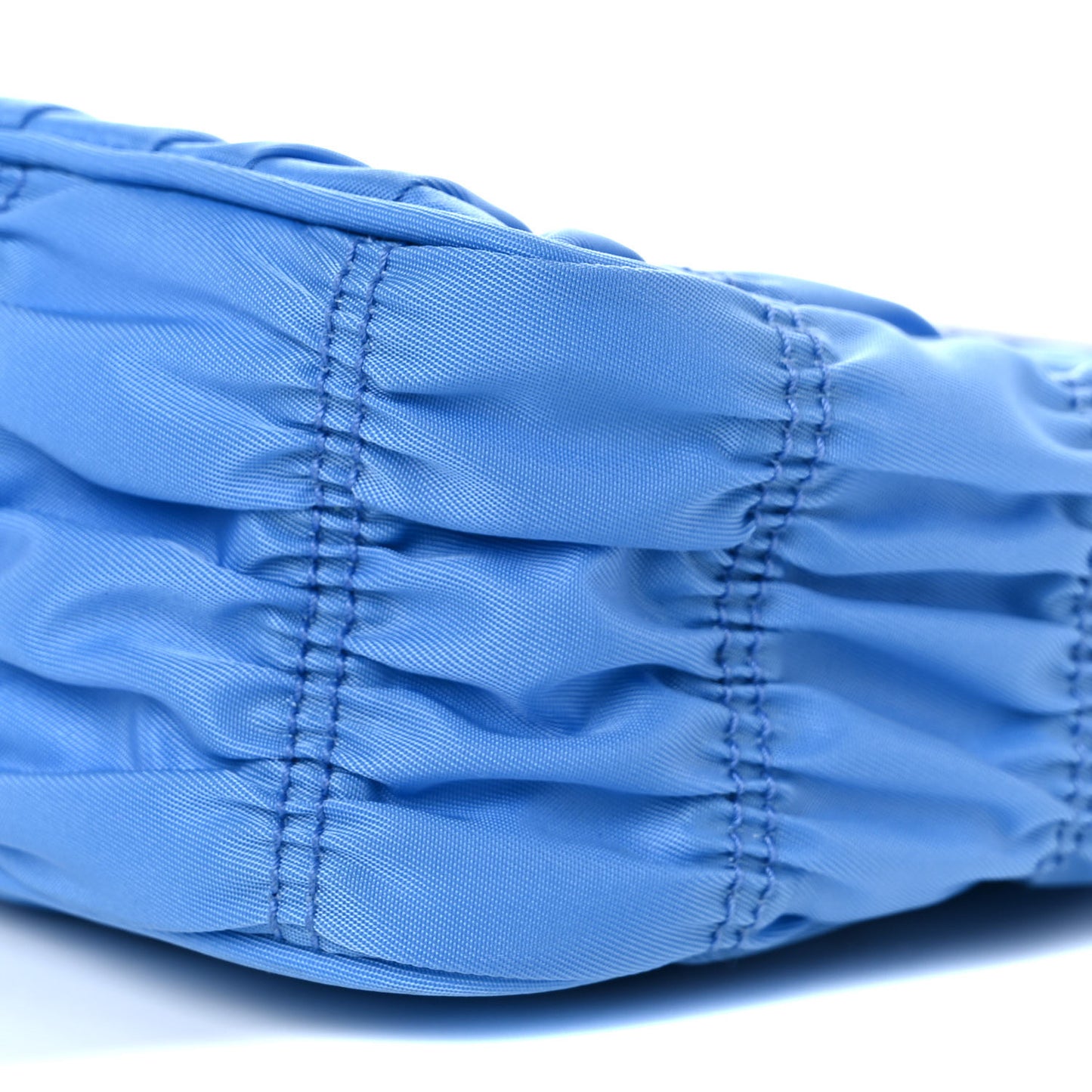 Tessuto Nylon Gaufre Shoulder Bag Light Blue