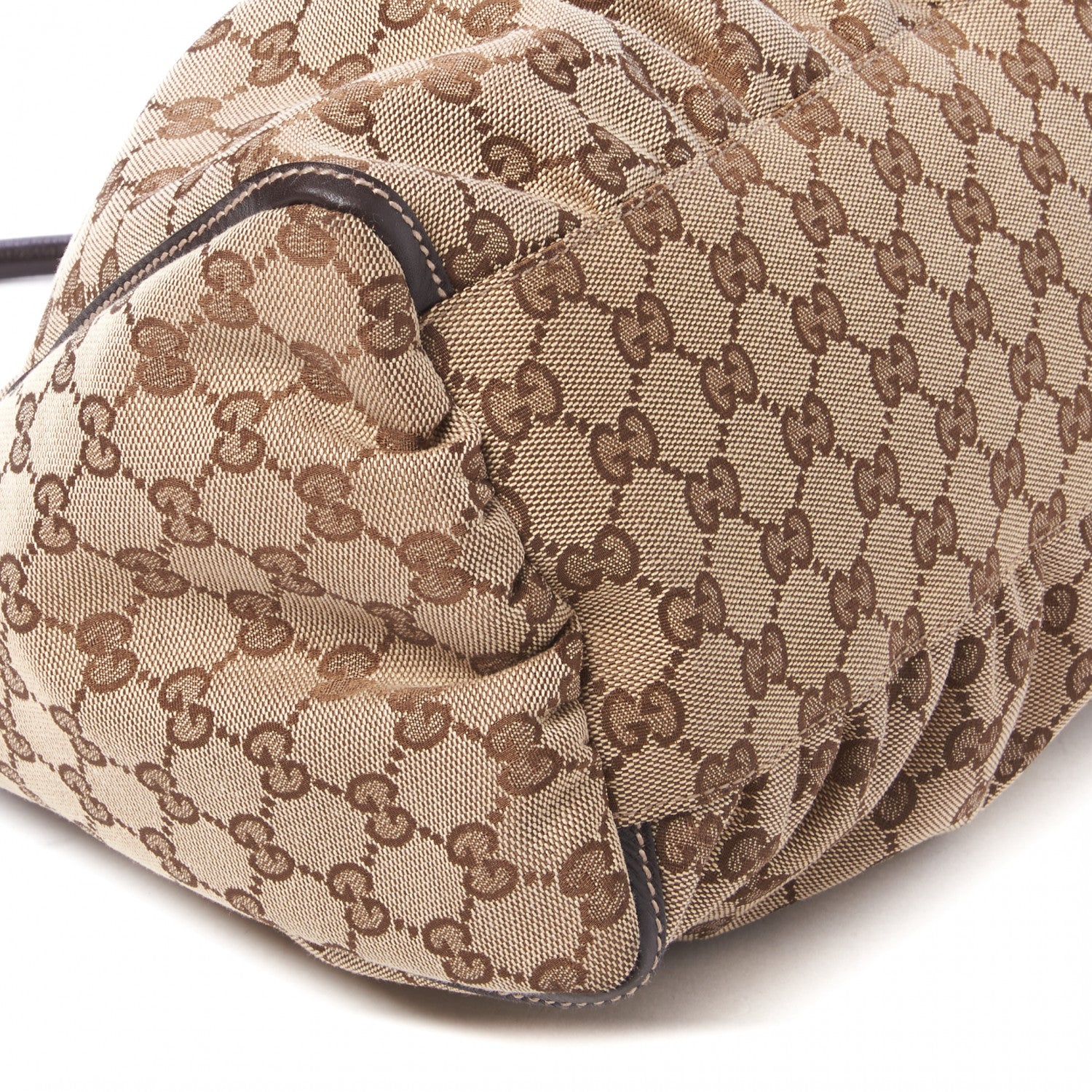 Gucci Monogram Large D Gold Hobo Dark Brown 5 of 9