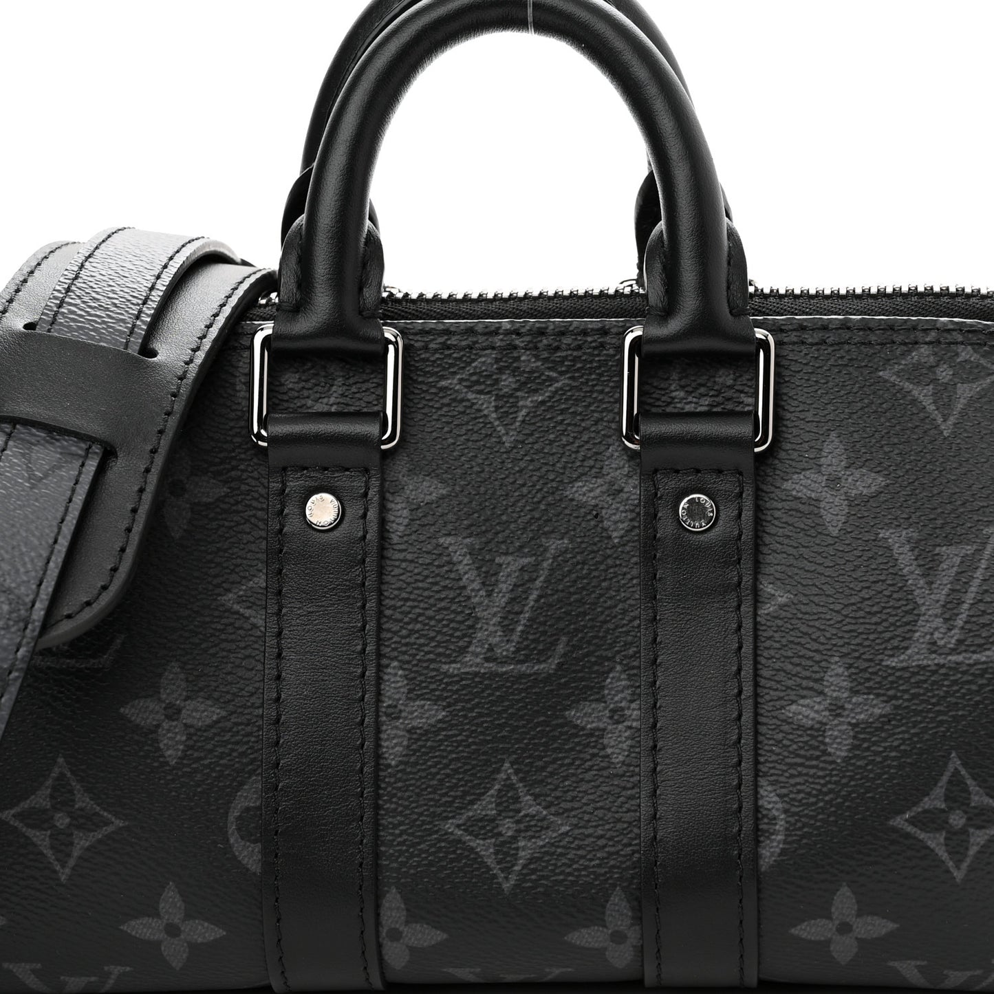 Reverse Monogram Eclipse Keepall XS Black