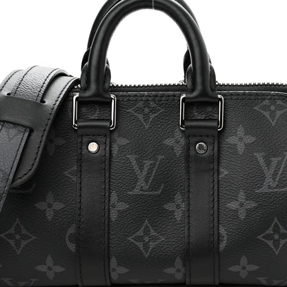 Louis Vuitton Reverse Monogram Eclipse Keepall XS Black 7 of 10