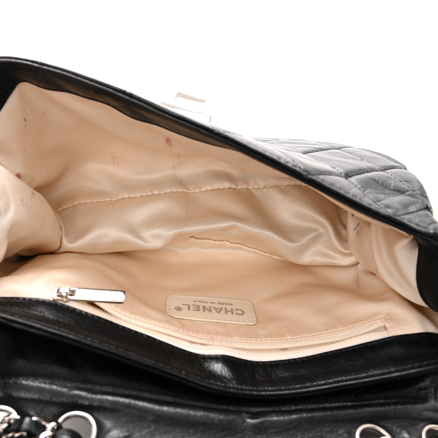 Lambskin East West Mademoiselle Flap Black