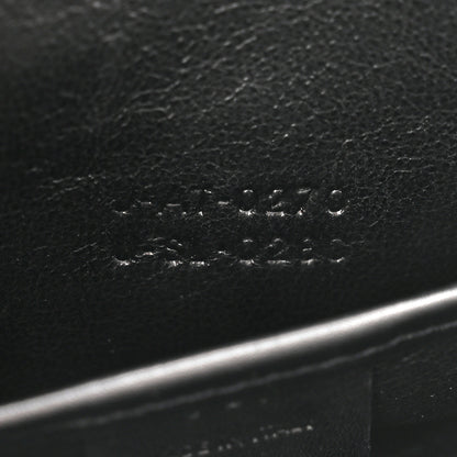 Celine Calfskin Lambskin Canvas Jacquard Floral Nano Luggage Black 8 of 11