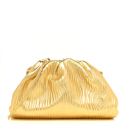 Bottega Veneta Metallic Bark Calfskin The Mini Pouch Gold 1 of 9