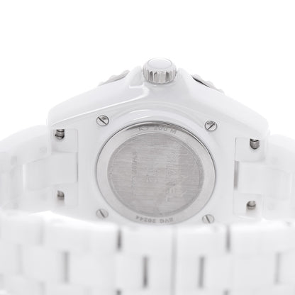Chanel Stainless Steel Ceramic 33mm J12 Phantom Quartz Watch White 5 of 6