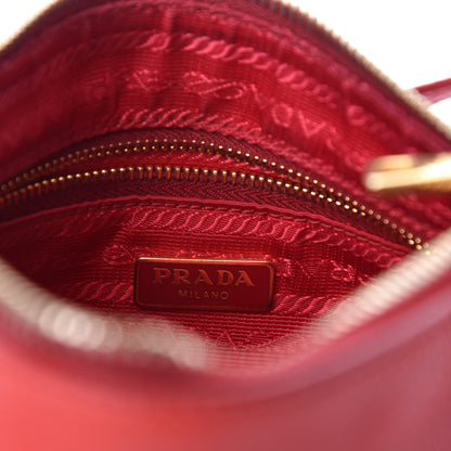 Prada Vitello Daino Pochette Bag Fuoco 8 of 11