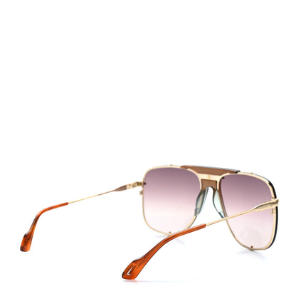 Gucci Metal Square Frame Sunglasses GG0739S Brown 4 of 9