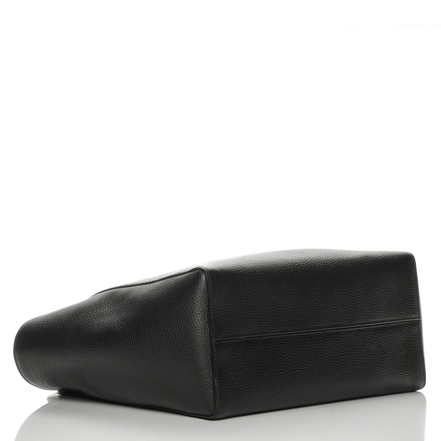 Pebbled Calfskin Medium Swing Tote Black